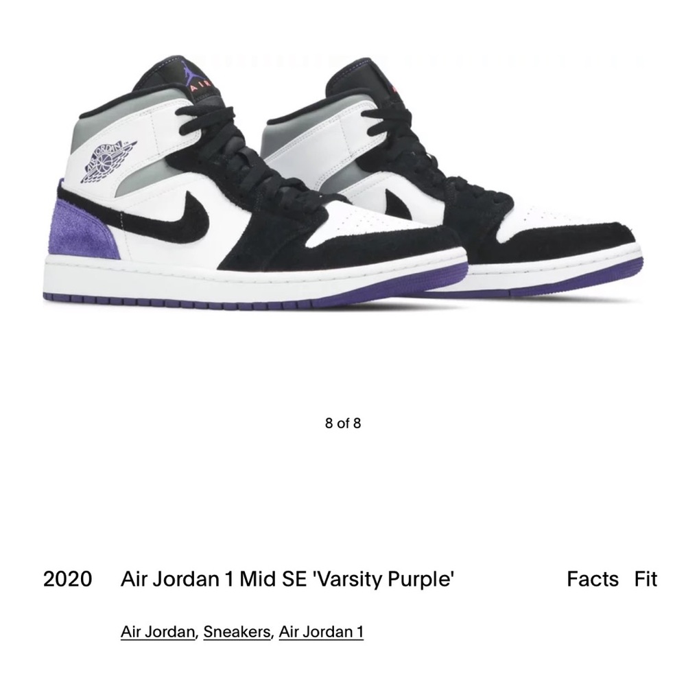 Air Jordan 1 Mid SE “Varsity Purple” - Picture 4 of 4